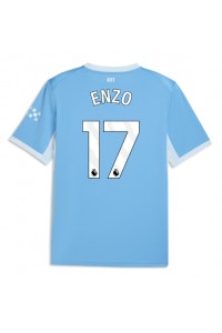 Manchester City Enzo Fernandez #17 Jalkapallovaatteet Kotipaita 2026-27 Lyhythihainen